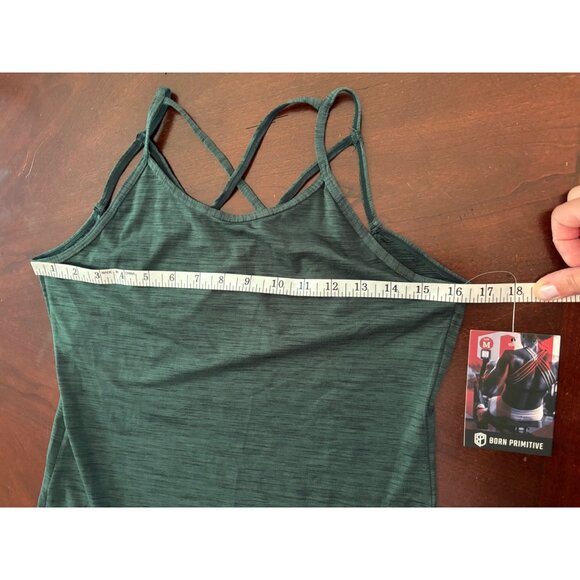 Born Primitive NWT Green Strappy Latitude Work Out Tank Size Medium - Picture 8 of 11